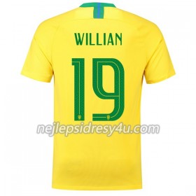 Fotbalový Dres Brazílie Willian 19 Domácí MS 2018
